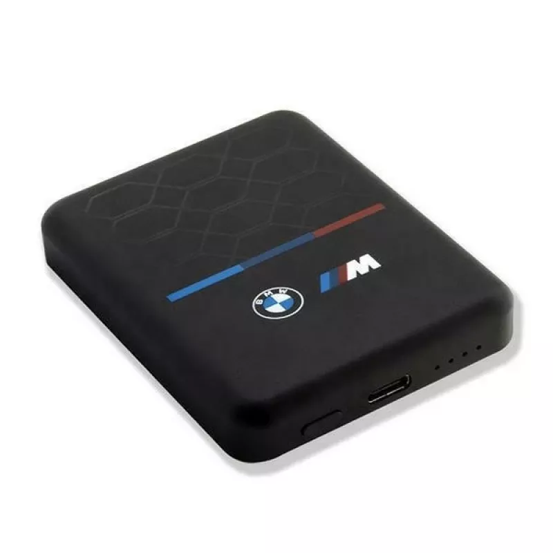BMW M Collection MagSafe powerbanka 5000mAh 15W bezdrôtová nabíjačka s káblom USB-C čierna