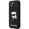Karl Lagerfeld KLHCP14M3DRKINK pevné puzdro Rubber Ikonik 3D pre iPhone 14 Plus / 15 Plus 6.7 čierne