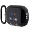 BMW ochranné puzdro pre AirPods Pro 2. generácie, čierne, s dizajnom M-Stripe