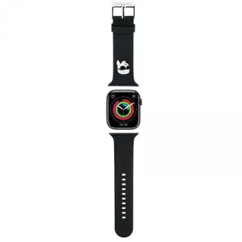 Karl Lagerfeld 3D Rubber Karl Head náramok pre Apple Watch 38/40/41mm čierny