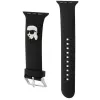 Karl Lagerfeld 3D Rubber Karl Head náramok pre Apple Watch 38/40/41mm čierny