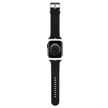 Karl Lagerfeld 3D Rubber Karl Head remienok pre Apple Watch 42/44/45/49mm čierny
