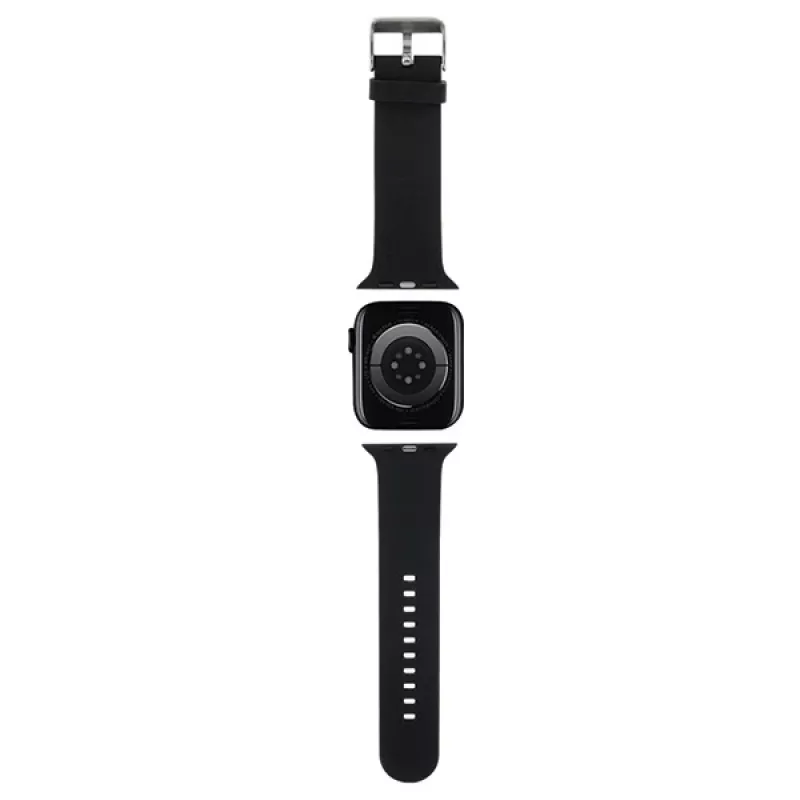 Karl Lagerfeld 3D Rubber Karl Head remienok pre Apple Watch 42/44/45/49mm čierny