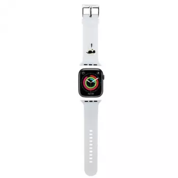 Karl Lagerfeld 3D Rubber Karl Head náramok pre Apple Watch 42/44/45/49mm biely
