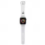 Karl Lagerfeld 3D Rubber Karl Head náramok pre Apple Watch 42/44/45/49mm biely