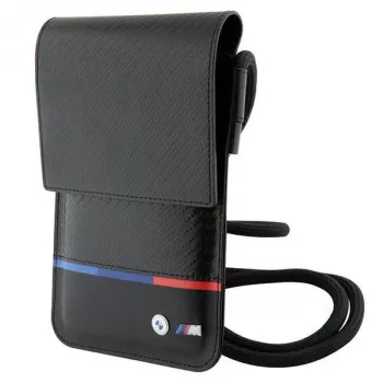 BMW Carbon Tricolor Line peňaženka čierna