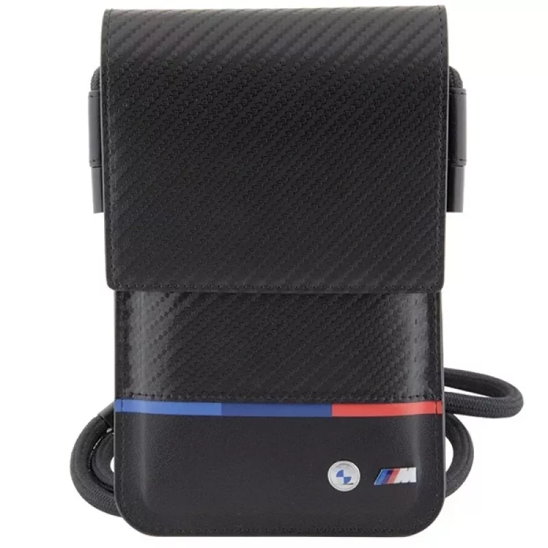 BMW Carbon Tricolor Line peňaženka čierna
