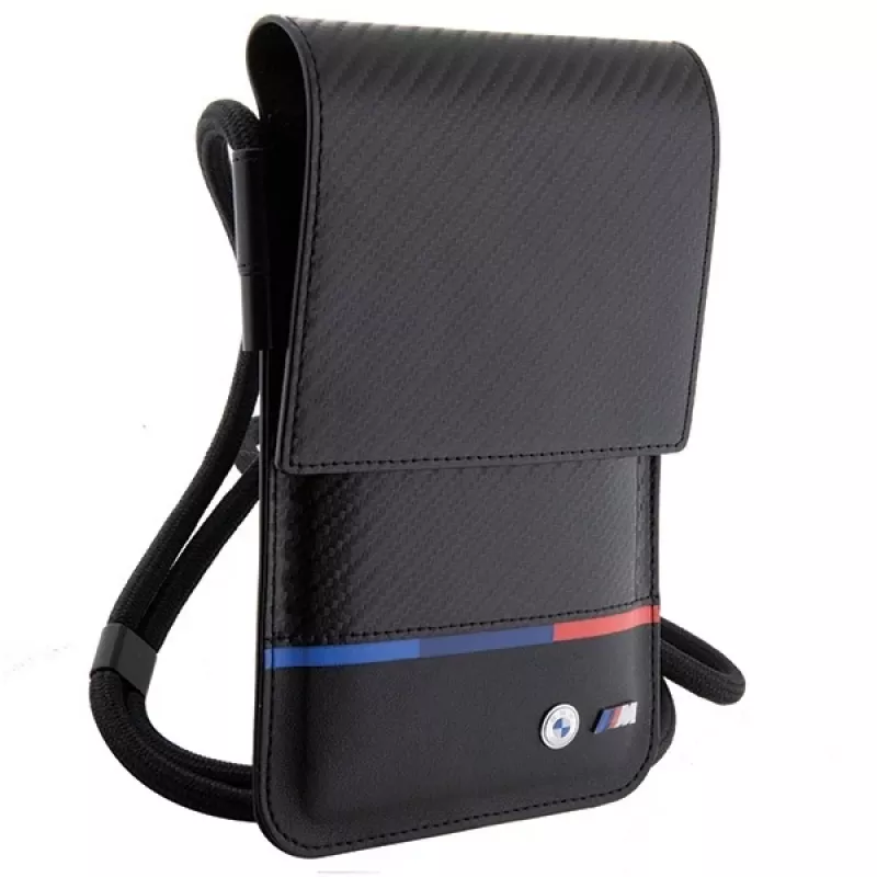 BMW Carbon Tricolor Line peňaženka čierna