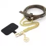 Guess GUOUC4MG4EW univerzálny crossbody remienok hnedý 4G Chain