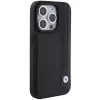 BMW BMHCP15X22RBDK pevné puzdro kožené Blue Dots pre iPhone 15 Pro Max 6,7