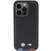 BMW Leather Stamp Tricolor puzdro pre iPhone 15 Pro 6,1