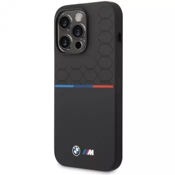 BMW silikónové puzdro Pattern pre Apple iPhone 15 Pro 6,1 inch čierne