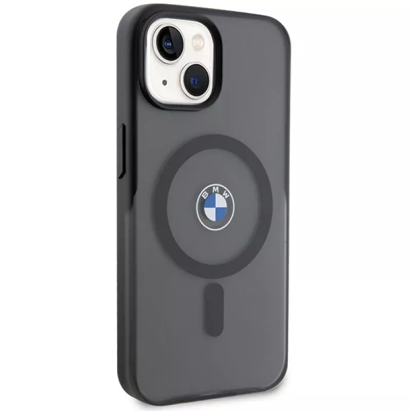 BMW BMHMP15MDSLK iPhone 15 Plus / 14 Plus 6,7 inch čierne pevné puzdro IML Signature MagSafe