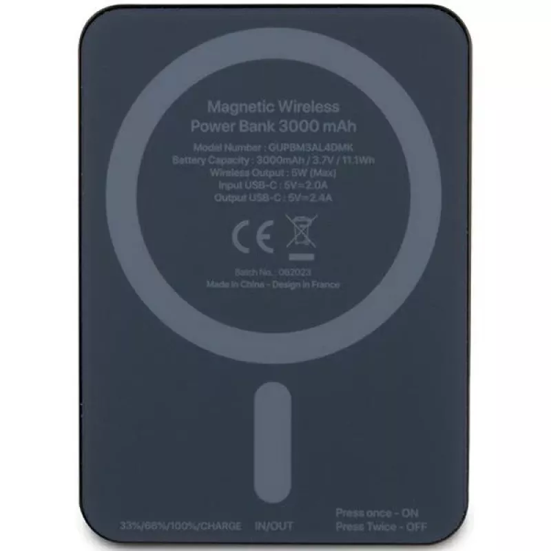 Mercedes-Benz powerbanka MEPB3KMESTK 5W 3000mAh čierna MagSafe