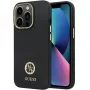 Guess GUHCP13LM4DGPK iPhone 13 Pro / 13 pevné puzdro silikónové Logo Strass 4G čierne