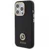 Guess GUHCP15LM4DGPK iPhone 15 Pro 6.1 čierne pevné puzdro silikónové Logo Strass 4G