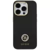 Guess GUHCP15LM4DGPK iPhone 15 Pro 6.1 čierne pevné puzdro silikónové Logo Strass 4G