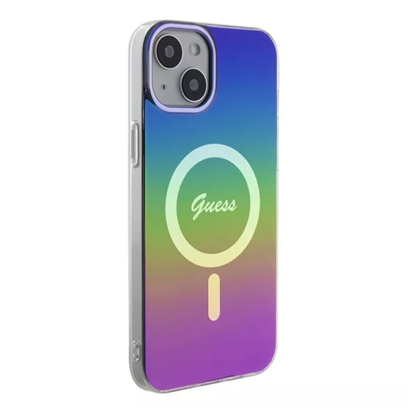 Guess IML Iridescent MagSafe puzdro pre iPhone 15 (Iridescent)