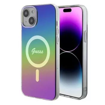Guess IML Iridescent MagSafe zadný kryt pre Apple iPhone 15 Plus, multi-color