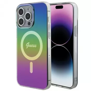 Guess IML Iridescent MagSafe puzdro pre iPhone 15 Pro Max (viacfarebné)