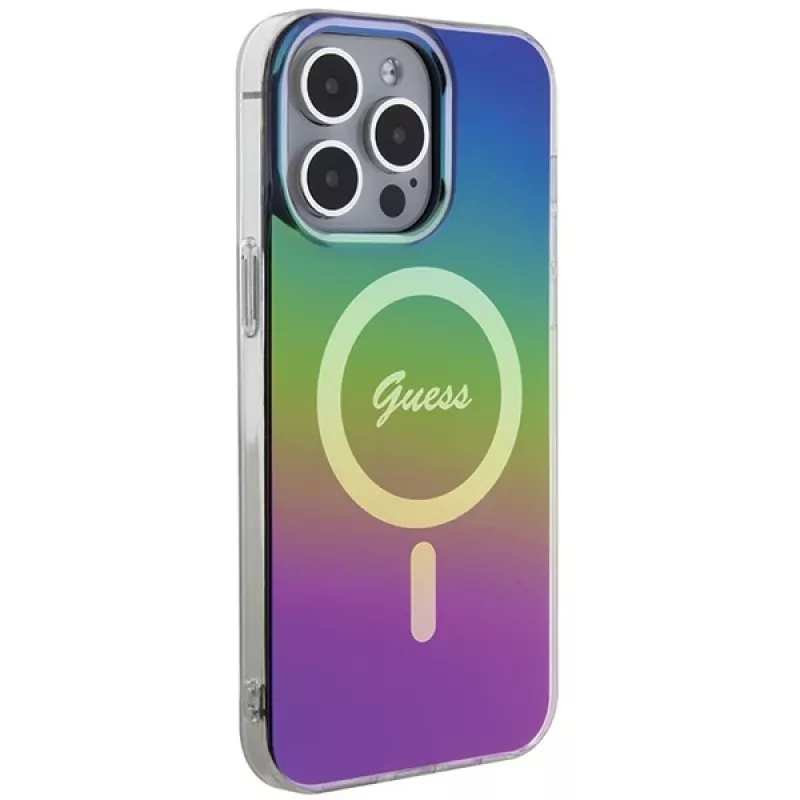 Guess IML Iridescent MagSafe puzdro pre iPhone 15 Pro Max (viacfarebné)