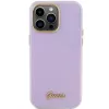 Guess GUHCP15LPGMCSL Glitter Glossy Script pevné puzdro pre iPhone 15 Pro 6,1