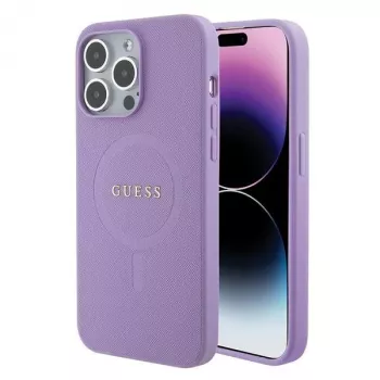 Guess GUHMP15LPSAHMCU Saffiano MagSafe pevné puzdro pre Apple iPhone 15 Pro 6,1