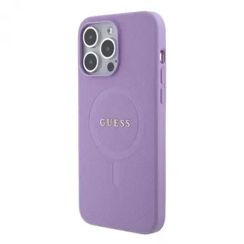 Guess GUHMP15LPSAHMCU Saffiano MagSafe pevné puzdro pre Apple iPhone 15 Pro 6,1