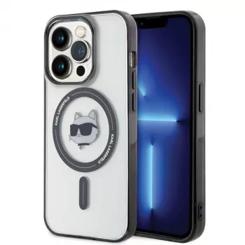 Karl Lagerfeld KLHMP15LHCHNOTK iPhone 15 Pro 6,1 palca priehľadné pevné puzdro IML Choupette Head MagSafe