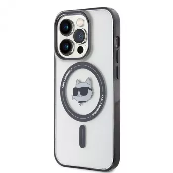 Karl Lagerfeld KLHMP15LHCHNOTK iPhone 15 Pro 6,1 palca priehľadné pevné puzdro IML Choupette Head MagSafe
