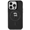 Karl Lagerfeld MagSafe IML Ikonik puzdro pre iPhone 15 Pro čierne