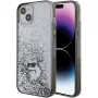 Karl Lagerfeld KLHCP15MLKCNSK iPhone 15 Plus / 14 Plus 6,7 palca priehľadné pevné puzdro Liquid Glitter Choupette