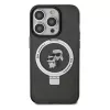 Karl Lagerfeld iPhone 13 Pro Max 6,7 palca pevné puzdro s držiakom na prsteň Karl & Choupette MagSafe čierne