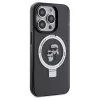 Karl Lagerfeld iPhone 13 Pro Max 6,7 palca pevné puzdro s držiakom na prsteň Karl & Choupette MagSafe čierne