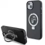 Karl Lagerfeld KLHMP15MHMRSKCK pevné puzdro s držiakom na prsteň MagSafe pre iPhone 15 Plus / 14 Plus 6,7 palca čierne