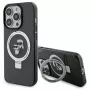 Karl Lagerfeld KLHMP15LHMRSKCK pevné puzdro s držiakom na prsteň MagSafe pre iPhone 15 Pro 6,1 čierne