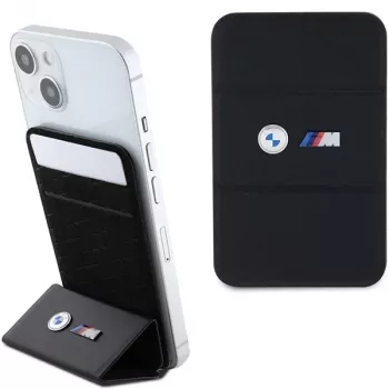 BMW M Edition MagSafe peňaženka s priehradkou na karty stojan čierna