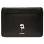 Karl Lagerfeld puzdro KLCS16SAKHPKK 16 inch čierna Saffiano Monogram Ikonik puzdro na notebook