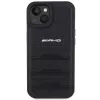 AMG AMHCP15MGSEBK pevné kožené puzdro s vyrazenými líniami pre iPhone 15 Plus / 14 Plus 6,7