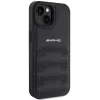 AMG AMHCP15MGSEBK pevné kožené puzdro s vyrazenými líniami pre iPhone 15 Plus / 14 Plus 6,7