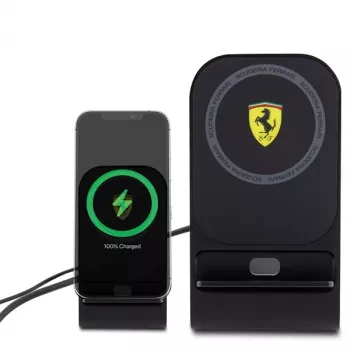 Ferrari kolekcia 2023 MagSafe 15W bezdrôtová nabíjacia podložka - čierna
