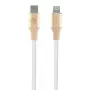 Guess GUCLLALRGDD kábel USB-C na Lightning 1,5 m rýchle nabíjanie svetlozlatá s vyrazeným logom