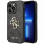 Guess GUHCP15L4GMGGR pevné puzdro pre iPhone 15 Pro 6,1 inch - sivá 4G Big Metal Logo