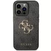 Guess GUHCP15L4GMGGR pevné puzdro pre iPhone 15 Pro 6,1 inch - sivá 4G Big Metal Logo