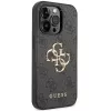 Guess GUHCP15L4GMGGR pevné puzdro pre iPhone 15 Pro 6,1 inch - sivá 4G Big Metal Logo