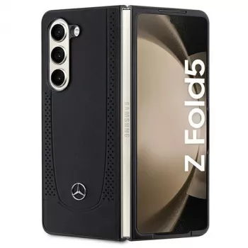 Mercedes-Benz MEHCZFD5ARMBK Urban kožené pevné puzdro pre Samsung Galaxy Z Fold5 - čierna
