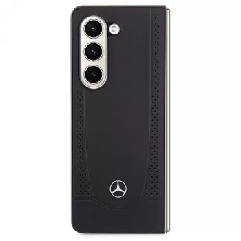 Mercedes-Benz MEHCZFD5ARMBK Urban kožené pevné puzdro pre Samsung Galaxy Z Fold5 - čierna