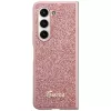 Guess GUHCZFD5HGGSHP F946 Glitter Script pevné puzdro pre Samsung Galaxy Z Fold5 - ružová