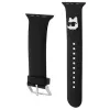 Karl Lagerfeld 3D gumený remienok Choupette Head pre Apple Watch 38/40/41mm čierny