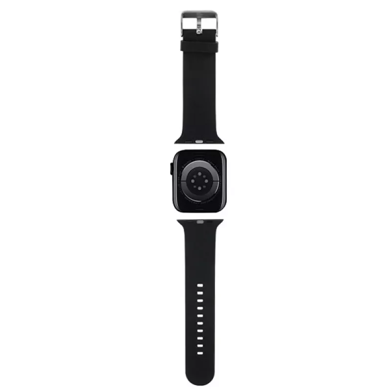 Karl Lagerfeld 3D gumený remienok Choupette Head pre Apple Watch 42/44/45/49mm čierny